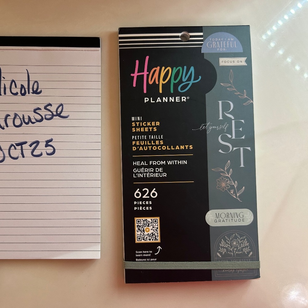 Happy planner sticker book